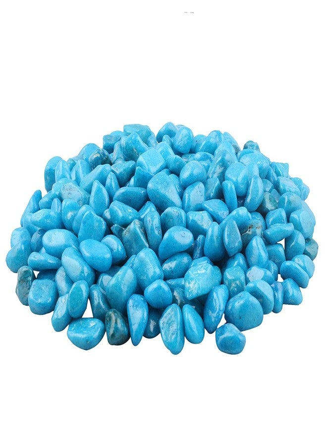 VANNEF Stone Decorative Aquarium and Vase Fillers Pebbles for Garden and Home Decor (Sky Blue, 4900gm) - Image 1